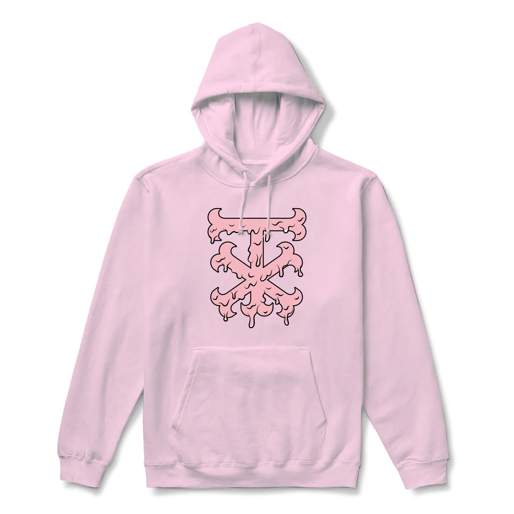 Drippy pink hoodies hotsell